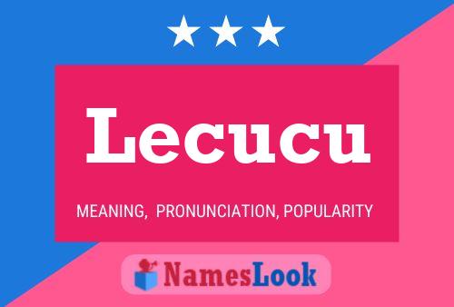 Lecucu Name Poster