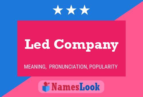 Led Company Name Poster