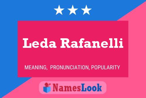 Leda Rafanelli Name Poster