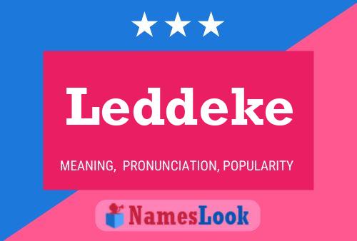 Leddeke Name Poster