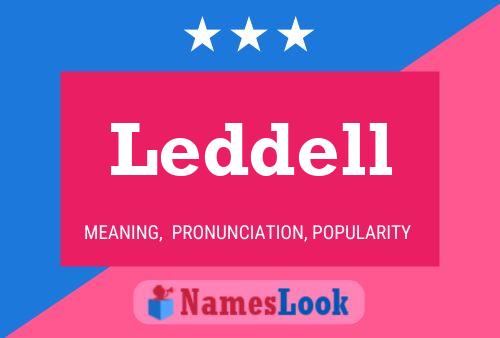 Leddell Name Poster