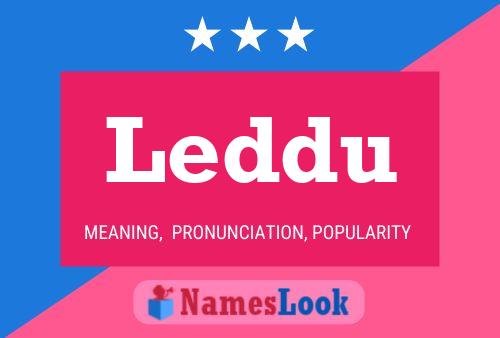 Leddu Name Poster