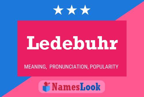 Ledebuhr Name Poster