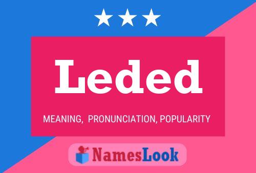 Leded Name Poster