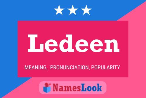 Ledeen Name Poster