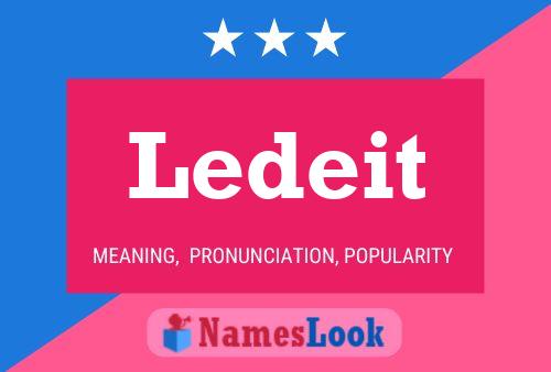 Ledeit Name Poster