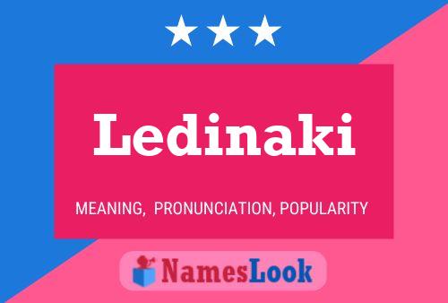 Ledinaki Name Poster