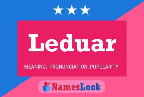 Leduar Name Poster