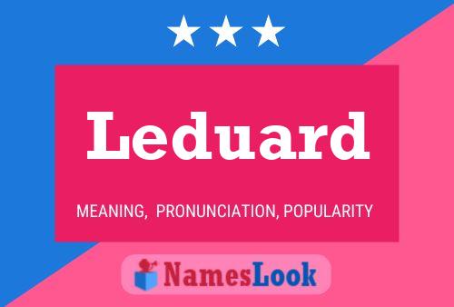 Leduard Name Poster