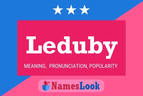 Leduby Name Poster