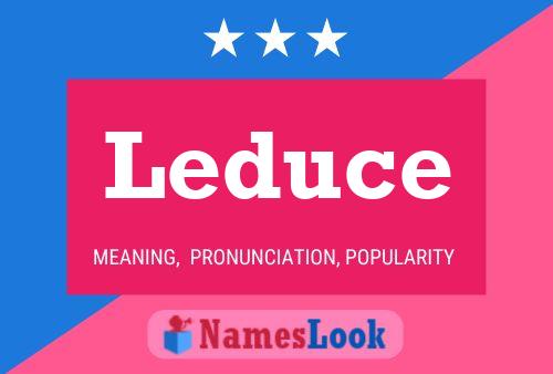 Leduce Name Poster