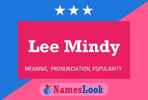 Lee Mindy Name Poster