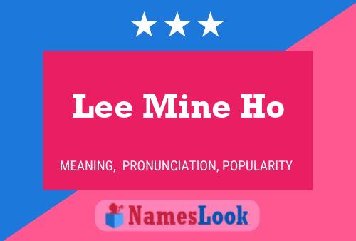 Lee Mine Ho Name Poster