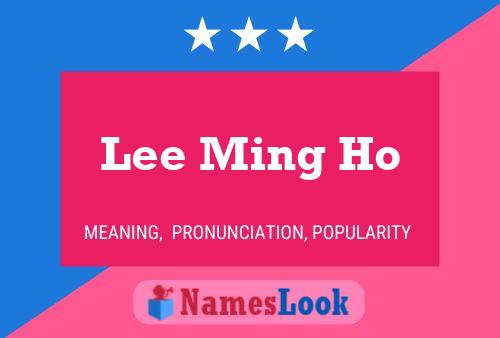 Lee Ming Ho Name Poster