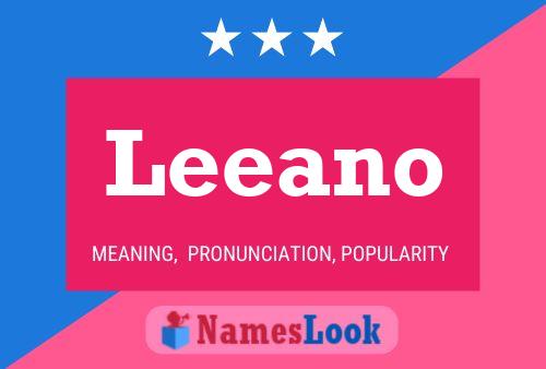 Leeano Name Poster