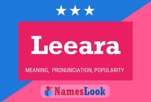 Leeara Name Poster