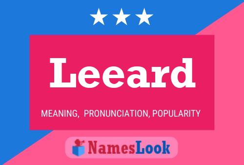 Leeard Name Poster