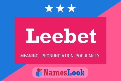 Leebet Name Poster