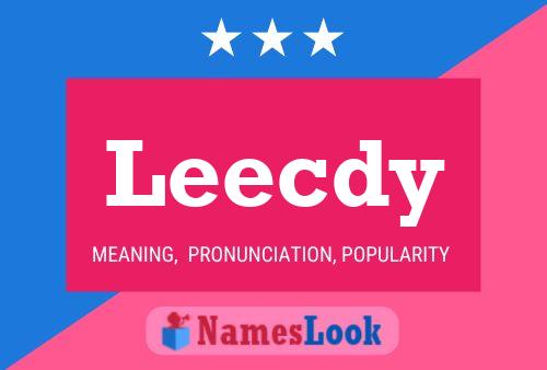 Leecdy Name Poster