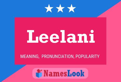 Leelani Name Poster