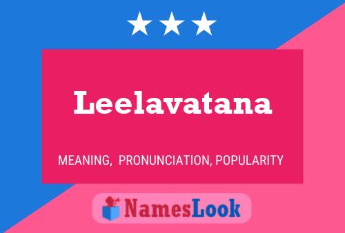 Leelavatana Name Poster