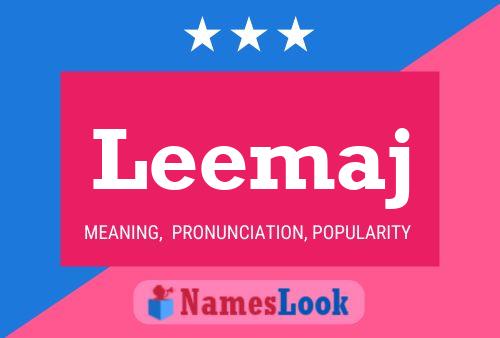 Leemaj Name Poster