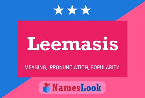 Leemasis Name Poster