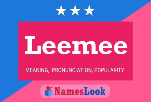 Leemee Name Poster