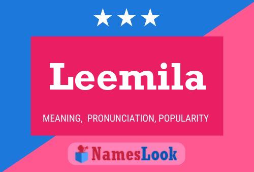 Leemila Name Poster