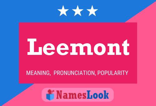 Leemont Name Poster