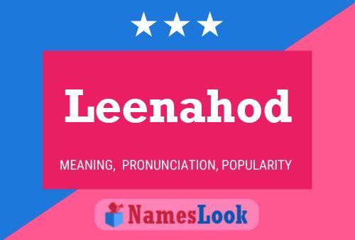 Leenahod Name Poster