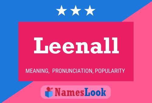 Leenall Name Poster