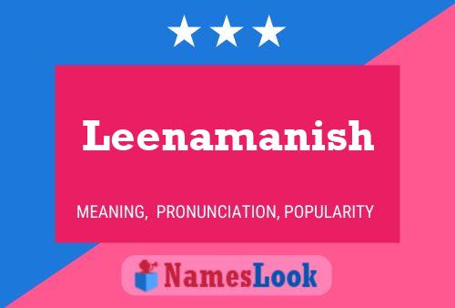 Leenamanish Name Poster