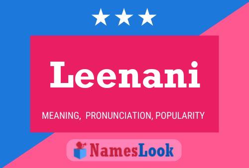 Leenani Name Poster