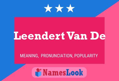 Leendert Van De Name Poster