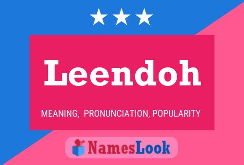 Leendoh Name Poster