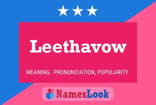 Leethavow Name Poster