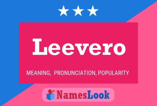 Leevero Name Poster