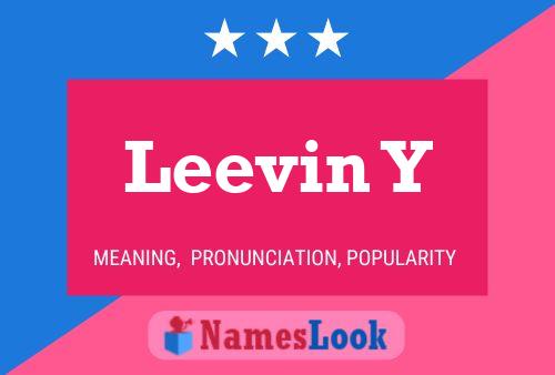 Leevin Y Name Poster