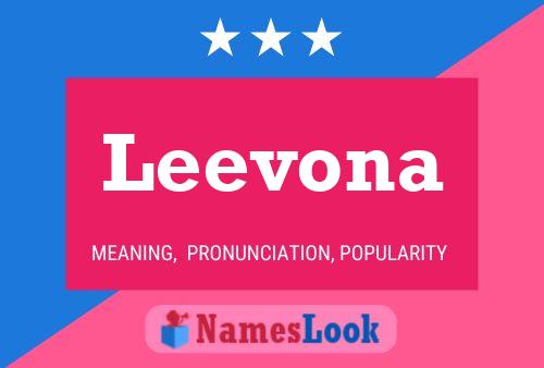 Leevona Name Poster