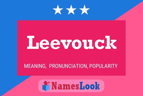 Leevouck Name Poster