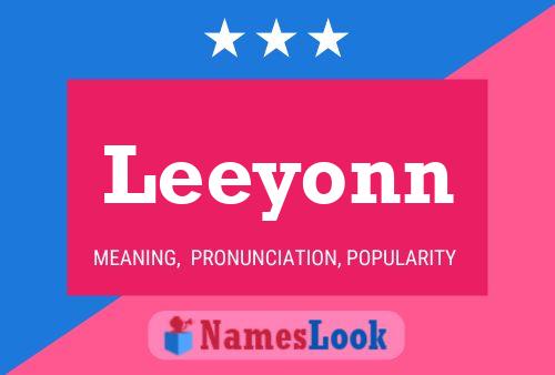 Leeyonn Name Poster