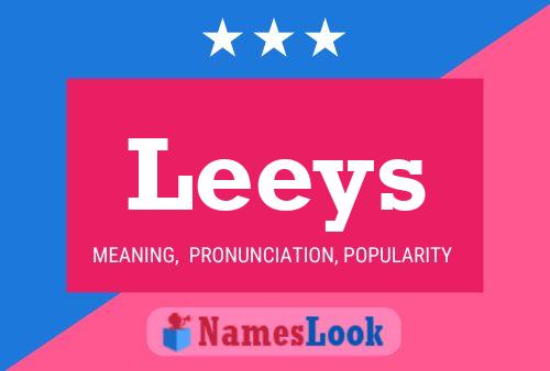 Leeys Name Poster