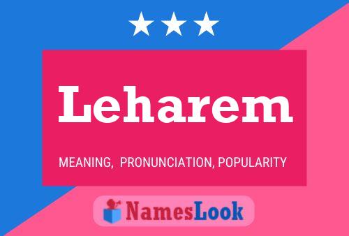 Leharem Name Poster