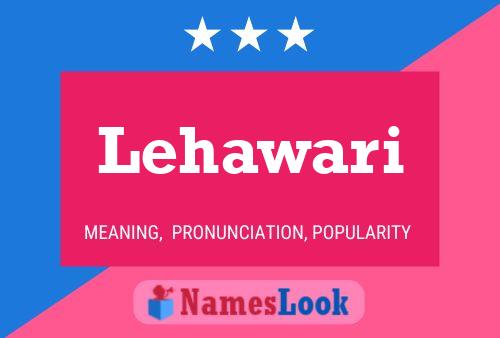 Lehawari Name Poster