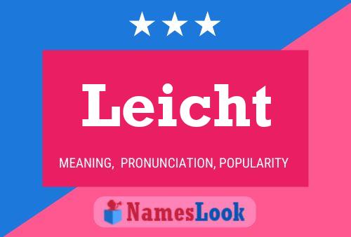 Leicht Name Poster