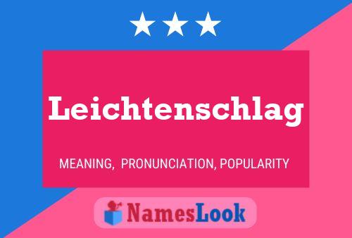 Leichtenschlag Name Poster