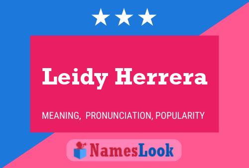 Leidy Herrera Name Poster