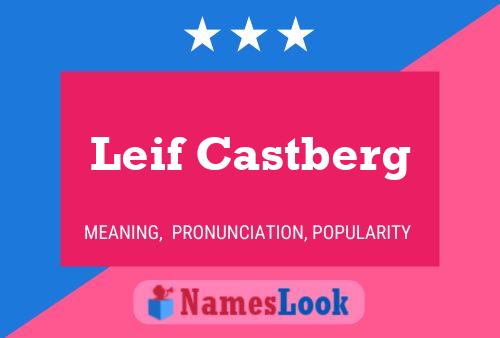 Leif Castberg Name Poster