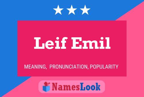 Leif Emil Name Poster